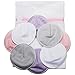 Organic Bamboo Nursing Pads With Laundry Bag by Kumfy Soft | Reusable, Ultra Absorbent Multi-Pack for Medium to Light Leaks