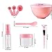 2 Set Facial Mixing Bowl And Brush Set, Diy Face Mask Tool Kit-16 Pcs (Green And Pink）