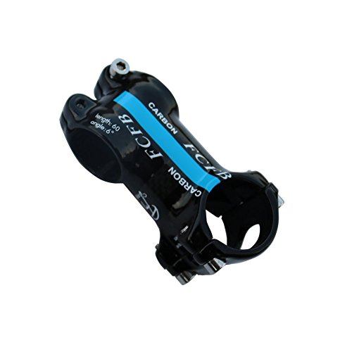FCFB blue stem Aluminum Package Carbon Road stem Mountain Bicycle glossy Stem Bike Stem angle 17*70/80/90/100/110mm angle 6 60/70/80/90/100/110/120mm