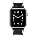 OULUOQI Leather Bands Compatible with Apple Watch 42mm 44mm with Soft Protective Case, Classic Business Genuine Leather Bands for iWatch Strap Series 4/3/2/1