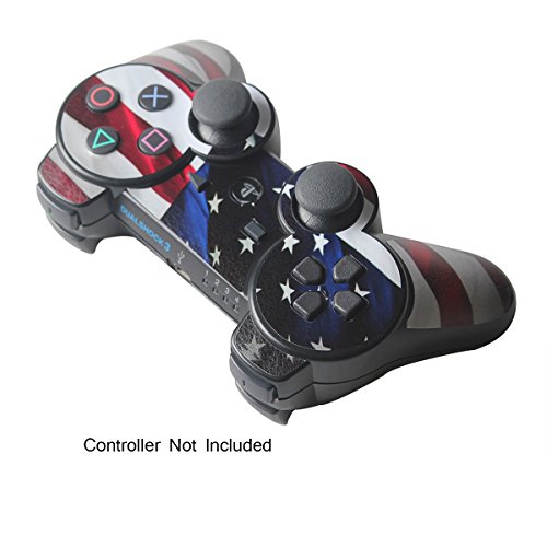 Skin Stickers for Playstation 3 Controller - Vinyl Sticker for DualShock 3 Wireless Game PS3 Controllers - Protectors Stickers Controller Decal - Stars N Stripes [ Controller Not Included ] - Thumbnail 3