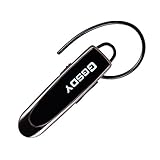 GSWORDY Ultralight Wireless and Handsfree Bluetooth Headset, 24 Hours Talk Time, 22 Hours Music Play Time (Black)