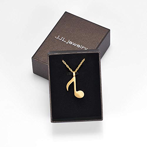 Cremation Jewlery Music Note Urn Pendants Keepsake Memorial Necklace for Human Pet Ashes Treble Clef Locket Ash Holder for Women Men,Gold