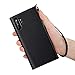 FLYEE Case Compatible with Galaxy Note 10 Plus (6.8 inch,Released 2019),Wallet Case for Women and Girls With Card Holder,[Envelope design]PU Leather Flip Magnetic Protective Case with Card Slot-Black