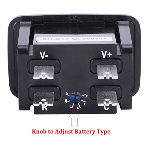 SEARON 48V Volt LED Battery Level Indicator Meter Gauge for EZGO Club Car Yamaha Golf Cart Forklift ATV Motorcycle Marine Van Vehicle.