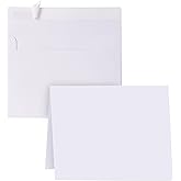 Blank Cards and Envelopes 4x6, 30 Pack White Invitation Card Stock with 30 Pack A4 Size, Self-Seal Thank you Blank Greeting Cards with Envelopes for All Occasion DIY, Print custom