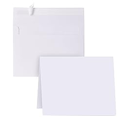 Blank Cards and Envelopes 4x6, 30 Pack White