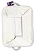 Magic Solutions New Canvas Storage Bin, Toy Organizer (2 Stickers Included) - Large Enough for Baby and Dog Toys, Clothing, Best as Kids Toy Box, Laundry Hamper and Nursery Organizer (White/Ivory)