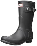 Hunter Original Short Matte Women's Rain Boot Black 9 M US
