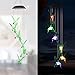 Solar Hummingbird Wind Chime Outdoor Indoor, Color Changing Led Solar Power Wind Chime Light, Colorful Decorative Mobile Hanging Wind Chime for Home, Patio, Garden, Hummingbird Birthday Gift for Women