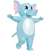 KOOY 2025 NEW Inflatable Costume Adult, Elephant Adult, Full Body Blow up Costumes for Women Men, Inflatable Costume Funny Halloween Costumes, Christmas