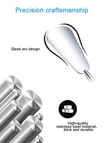BAOLIDA Schuhlöffel,Schuhanzieher Tragbarer Einziehbarer Schuhlöffel Lang aus Edelstahl mit Bequemem Griff für Herren&Damen& Kinder&Senioren&Schwangere Frau&Behindert(30.5-65 cm)