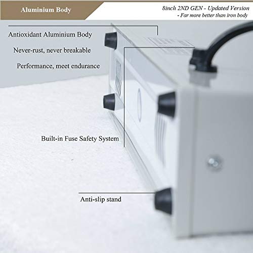 LinsnField Sealer Pro, Patented 8-inch Impulse Heat Sealer, Super Heavy Duty Bag Sealing Machine with 2 Replacements, 2 Fuses Included, White - Thumbnail 2