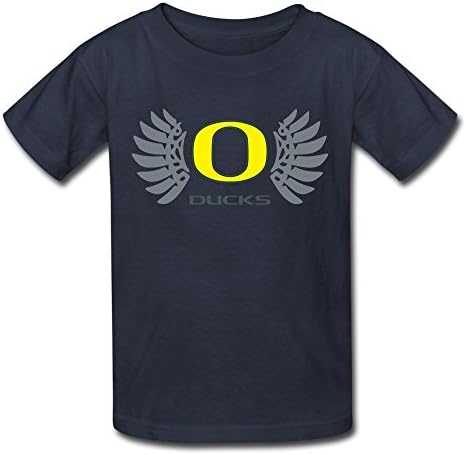 Ambom Youth Oregon Ducks Kids Boys And Girls Short Sleeves T-Shirt S Navy