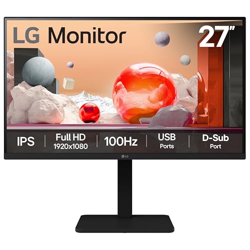 LG 27BA550 27 Inch Home & Office Monitor, USB Hub, Full HD IPS, 100Hz