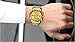 Men's Multi-Functional Fashion Luminous Calendar Sports Waterproof Male Watch (Gold)