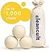 cleancult - Wool Dryer Balls - Organic, Natural, Pure - Eco-Friendly - Anti Static - Baby Safe - Hypoallergenic - XL - 100% New Zealand Wool - 3 Wool Dryer Balls - Chemical Free primary