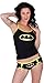 DC Comics Batman Logo Glow in the Dark Cami Tank and Panty Set (Juniors Small)
