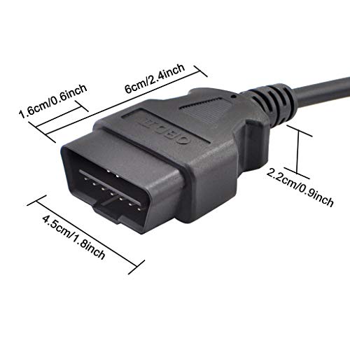 iKKEGOL J1962 Full 16 Pin OBDII Male to DB26 Female Cable Adapter Connector for Car Auto Diagnostic Scanner Tool Converter Cord(OBDII Male to DB26 Female) - Thumbnail 5