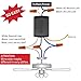 YukiHalu Small Size Universal Ceiling Fan Remote Control kit, ETL&FCC Listed, Beep ON/Off Setting, Wireless Remote Controls with Timing