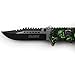 Unlimited Wares Green Zombie Skulls Assisted Opening Folding Knife 4.75-Inch Closed