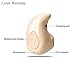 Bluetooth Headstet , COOME Ultra Small Invisible Mini Wireless Bluetooth 4.1 Earbud Headphone Earphone for iphone Android iPad Laptop Khaki (Only One for Righr Ear)