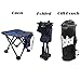 FantasyBear Small Folding Chair,Portable Lightweight Waterproof 600D Oxford Outdoor Folding Chair for Camping Fishing Travel Hiking Picnic Beach Quickly Fold Chair Stool (Blue)