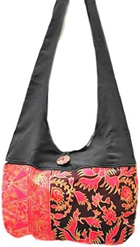Batik Print Shoulder Bag (Red)