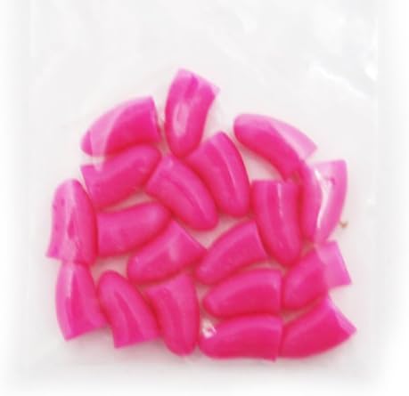 DEDC 20pcs Soft Cat Pet Nail Caps Claw Control Paws Off + Adhesive Glue