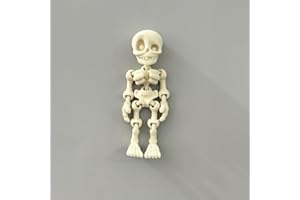 Skeleton Fridge Magnet with Movable Joints, Skull Refrigerator Magnets Sticker for Christmas,Halloween, Office, or Locker