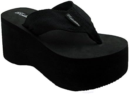 Cute &amp; Chunky High Platform Wedge EVA Flip-flop Sandals for Women