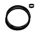 Ultra Thin Soft Black Silicone Double Flared Tunnels 7/16