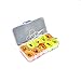 BAVER 10pcs Elastic Natural Latex Flat Rubber Band with Box for Hunting Slingshot Catapults (1.0mm in Thickness)