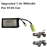 Livoty Upgraded 7.4V 800mAh Polymer Lithium