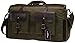 IBLUE 21in X-Large Durable Canvas Weekend Travel Tote Genuine Leather Trim Carryon Handbag Overnight Bag Sports Duffel Shoulder Bag Gym Tote With Pockets