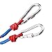 WUKONG Fishing Magnet Rope w/Carabiner, 6MM x 20M(65ft) Nylon Twisted Braided Rope,550 Lbs Breaking Strength All-Purpose Braided Rope Sports, Pet Toys, Crafts & Indoor Outdoor Use
