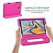 MoKo Case Fit Samsung Galaxy Tab A 10.5 2018 SM-T590 / T595 / T597, EVA Kids Shock Proof Convertible Handle Light Weight Protective Cover Compatible Galaxy Tab A 10.5 Inch 2018 Tablet - Magenta