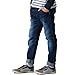 Leo&Lily Boys' Big Jeans, Navy, 14