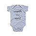 Apericots Baby Bodysuit, Cute Unisex Baby Clothes, Worth the Wait, Newborn, Heather Gray