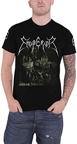 Emperor T Shirt Anthems to The Welkin at Dusk Band Logo Official Mens Black