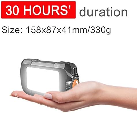 Rechargeable Lanterns with 5400mAh battery LED Camping lights with 330 Lumen Stepless dimming SOS strobe IP44 weatherproof