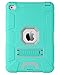 iPad Mini 4 Case,iPad Mini 4 Retina Case,BENTOBEN 3 in 1 Hybrid [Soft&Hard] Heavy Duty Rugged Stand Cover Shockproof Anti-Slip Anti-Scratch Full-Body Protective Cases for iPad Mini 4,Mint Green/Gray
