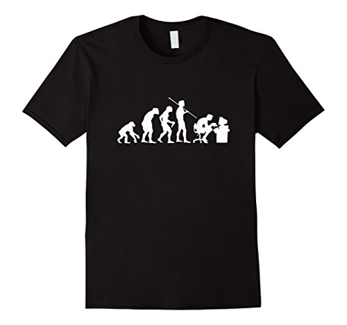 Mens Funny Evolution TShirt- Cool Coder T-Shirt Medium Black