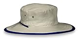 Wallaroo Boys Jr. Explorer Sun Hat - UPF 50+ - Packable, Camel/Navy