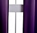 MYSKY HOME Bedroom Curtains 63 Inch Long Blackout Curtains for Living Room Dark Purple Curtains Grommet Window Curtains Privacy Protect Room Darkening Single Panel Curtains, 52 x 63 Inch, Purple