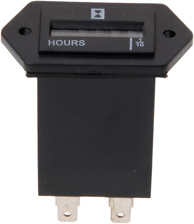 Hergon Car Meter Digital Timer,Sealed Hour Meter Counter for Boats Trucks Tractors,Alarm Clocks Suit for DC10V-80V Generator