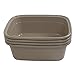 Obstnny 8 L Small Commercial Bus Tub, Plastic Dishpan Wash Basin, 5 Packs, Navy Blue