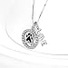 Paw Print Necklace Sterling Silver Puppy Dog Pet Paw Necklace Gifts for Dog Lovers