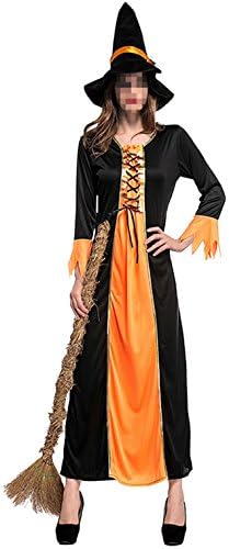 Betusline Women's Halloween Cosplay Adult Costume Wicked Witch Dress