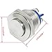 yueton DC 36V 2A 16mm High Round Cap Waterproof Metal Momentary Push Button Switch High Flush Reactable Screw Terminals